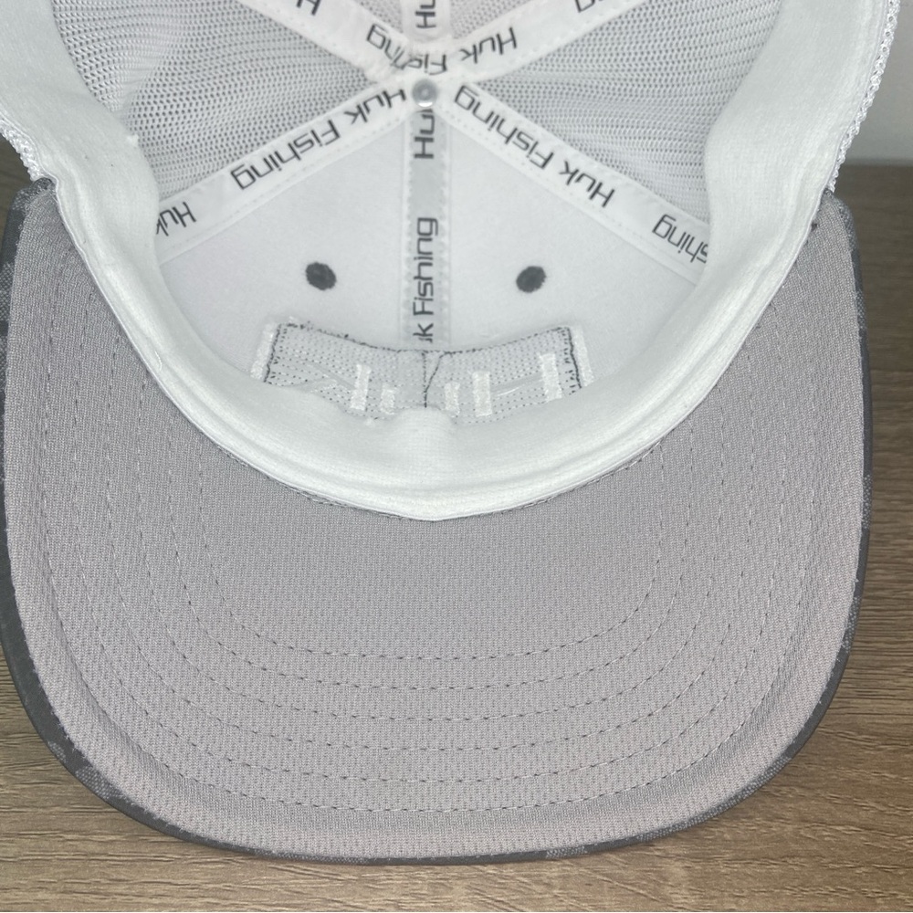 Huk Fishing Performance Hat Mens L-XL Mesh Black Gray White Polyester Spandex - Picture 12 of 16